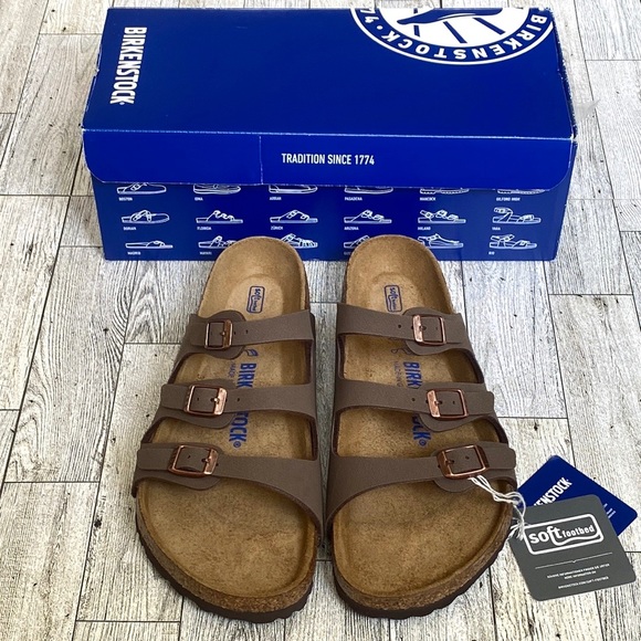 NIB✨Birkenstock Women’s Three-Strap Comfort Soft Footbed Slide Sandal- Florida - Picture 9 of 16